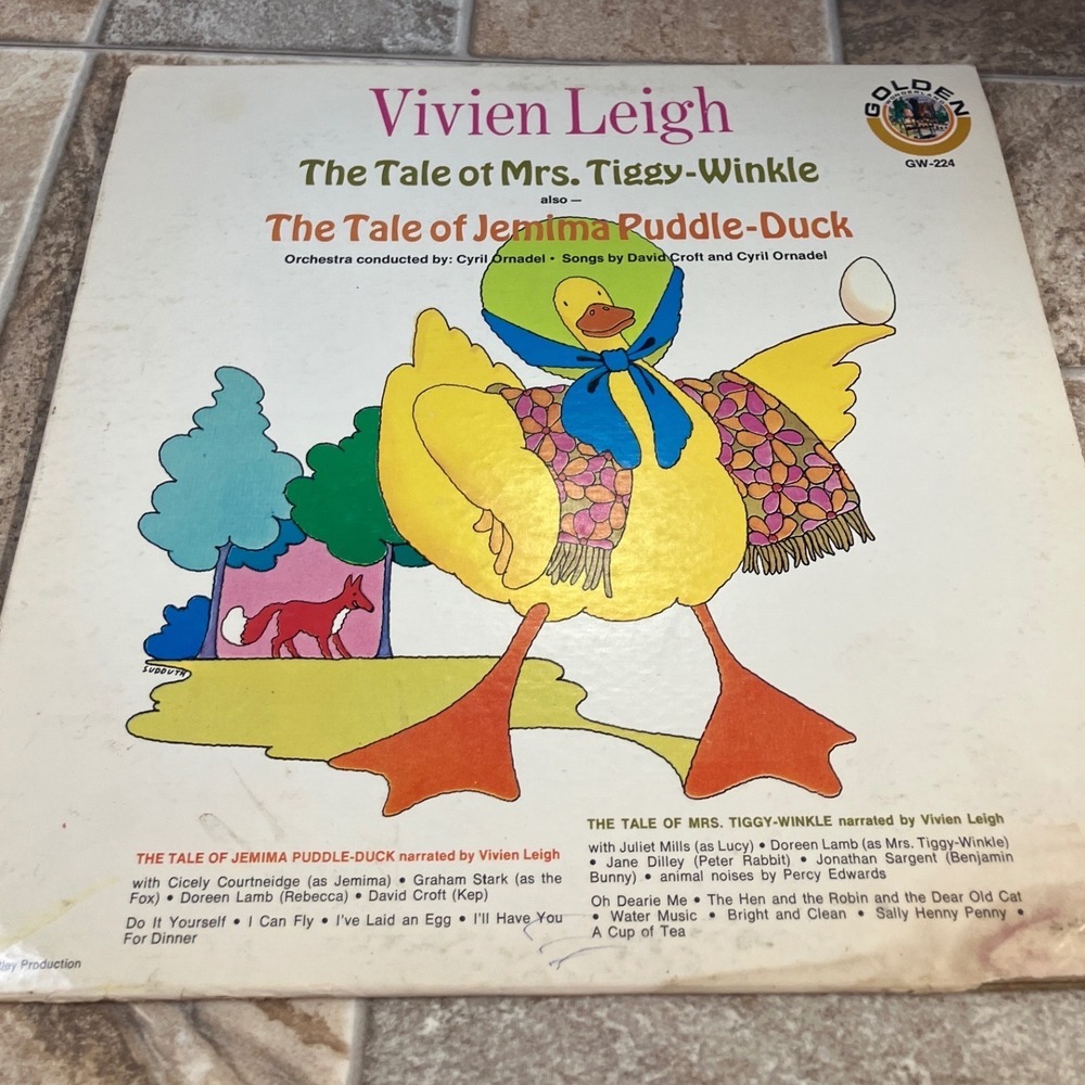 Golden Wonderland Records The Tale of Jemima Puddle Duck & Mrs Tiggy Winkle